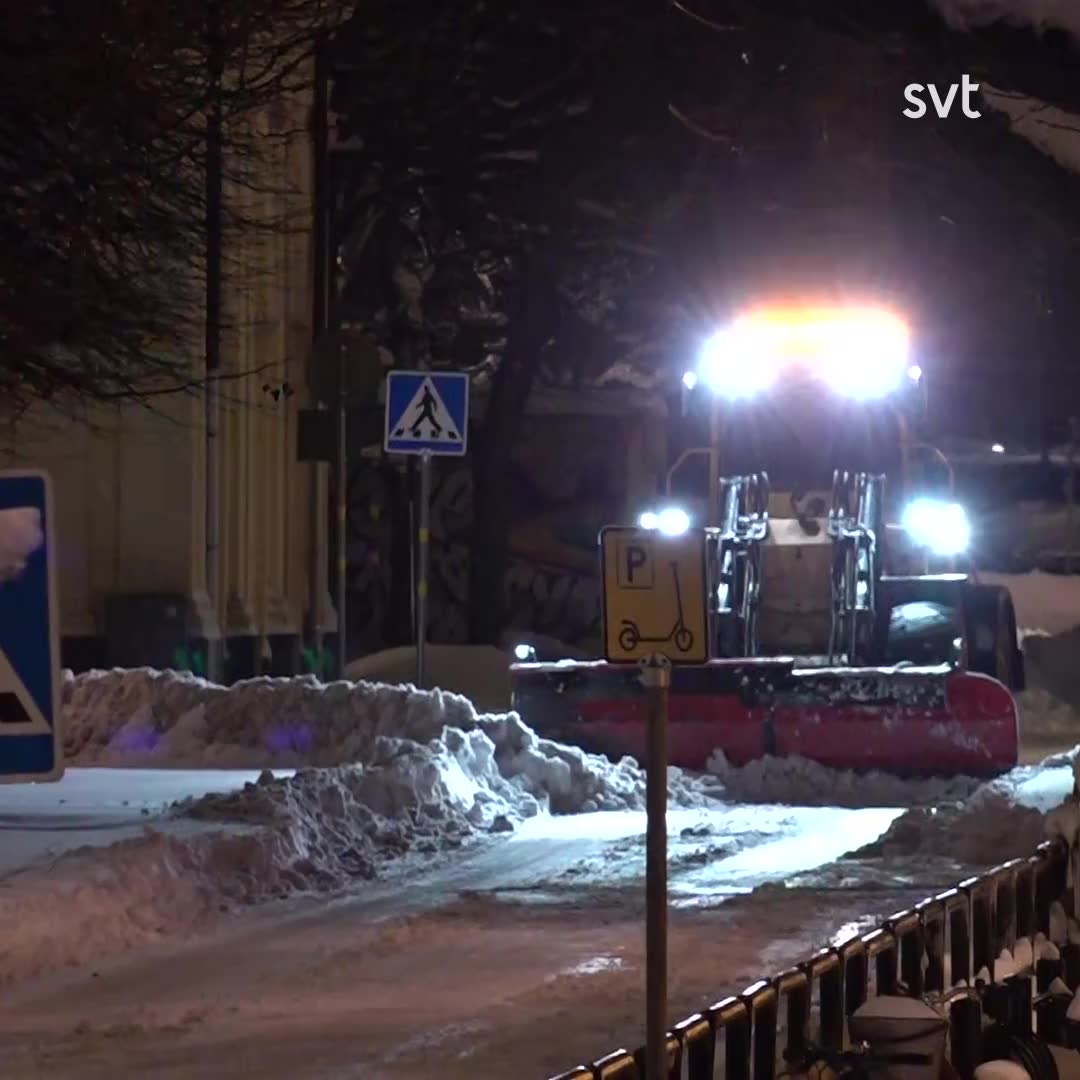 Inställd kollektivtrafik och stora snömängder i Värmland